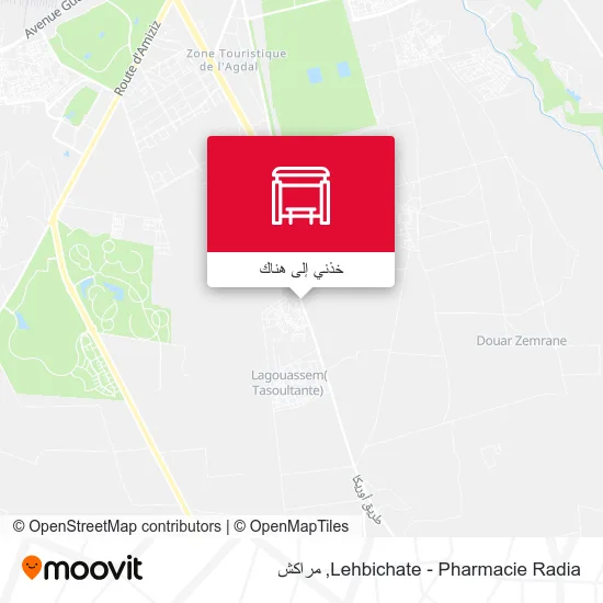 خريطة Lehbichate - Pharmacie Radia