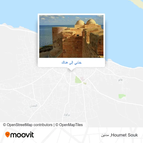 خريطة Houmet Souk