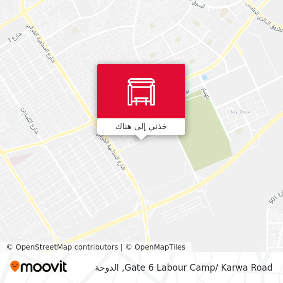 خريطة Gate 6  Labour Camp/ Karwa Road