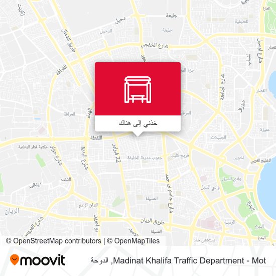 خريطة Madinat Khalifa Traffic Department - Mot