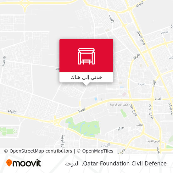 خريطة Qatar Foundation Civil Defence