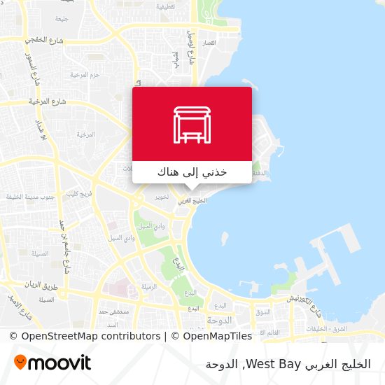 خريطة الخليج الغربي West Bay