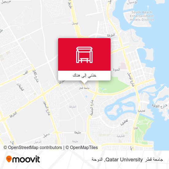 خريطة جامعة قطر Qatar University