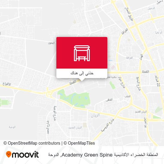 خريطة المنطقة الخضراء الأكاديمية Academy Green Spine