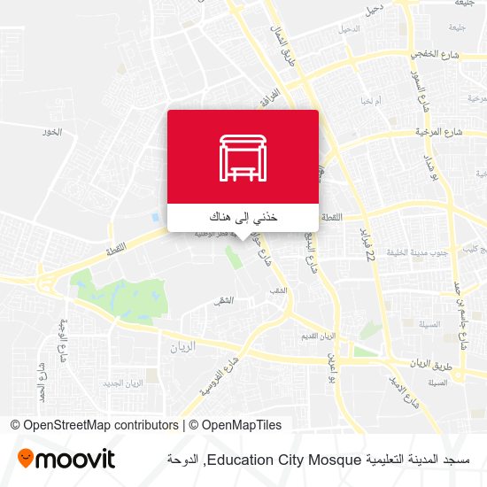 خريطة مسجد المدينة التعليمية Education City Mosque