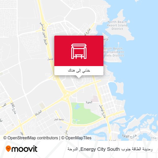 خريطة ومدينة الطاقة جنوب Energy City South