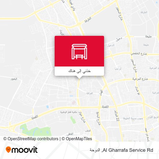 خريطة Al Gharrafa Service Rd