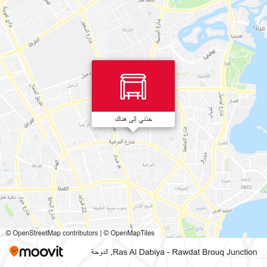 خريطة Ras Al Dabiya - Rawdat Brouq Junction