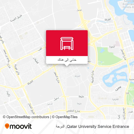 خريطة Qatar University Service Entrance