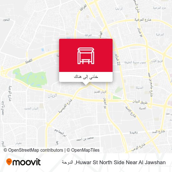 خريطة Huwar St North Side Near Al Jawshan