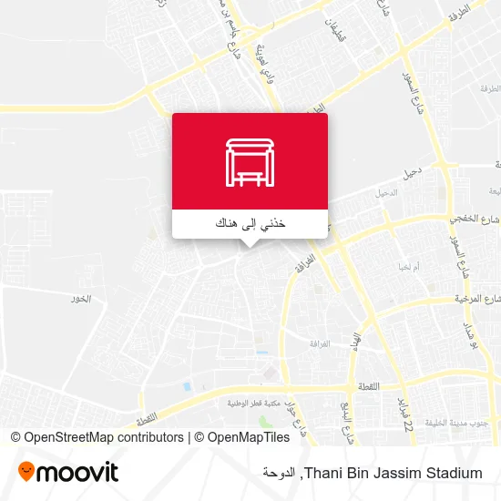 خريطة Thani Bin Jassim Stadium