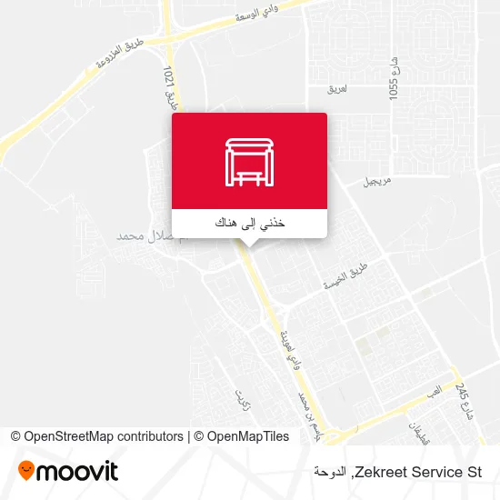 خريطة Zekreet Service St