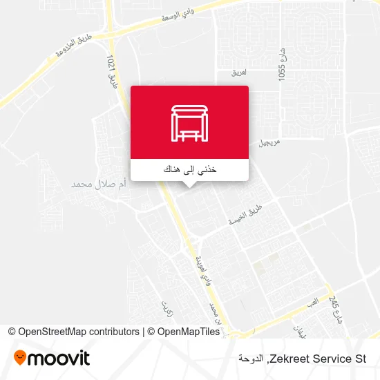 خريطة Zekreet Service St