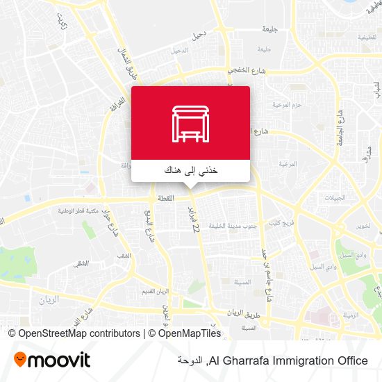 خريطة Al Gharrafa Immigration Office