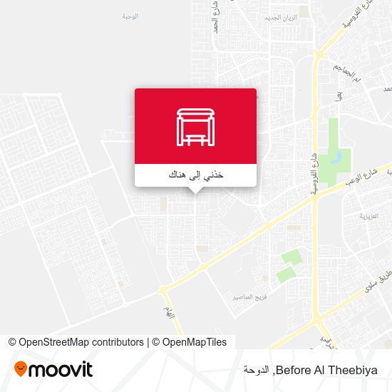 خريطة Before Al Theebiya