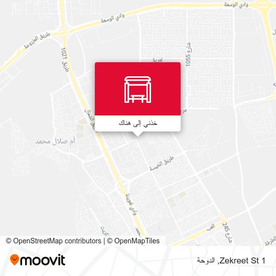 خريطة Zekreet St 1