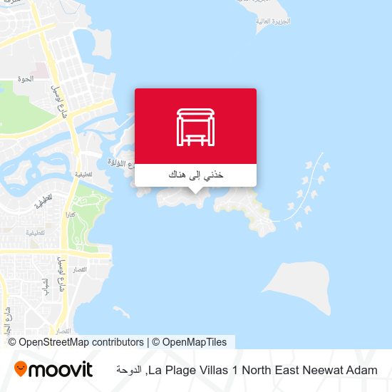 خريطة La Plage Villas 1 North East Neewat Adam