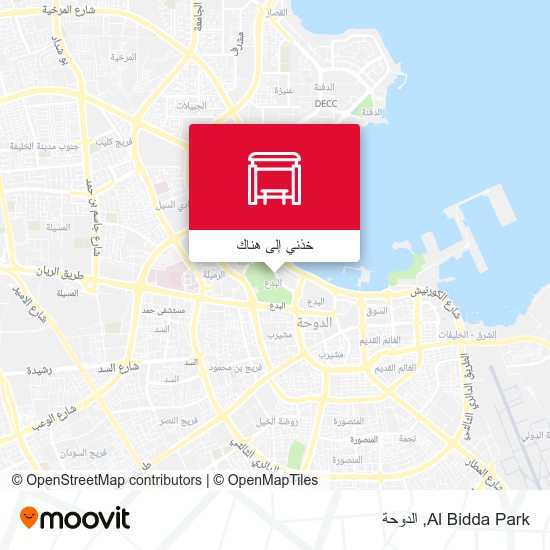 خريطة Al Bidda Park