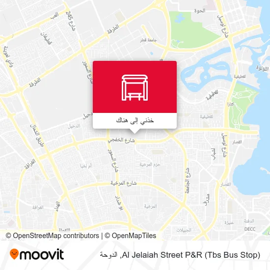 خريطة Al Jelaiah Street P&R (Tbs Bus Stop)