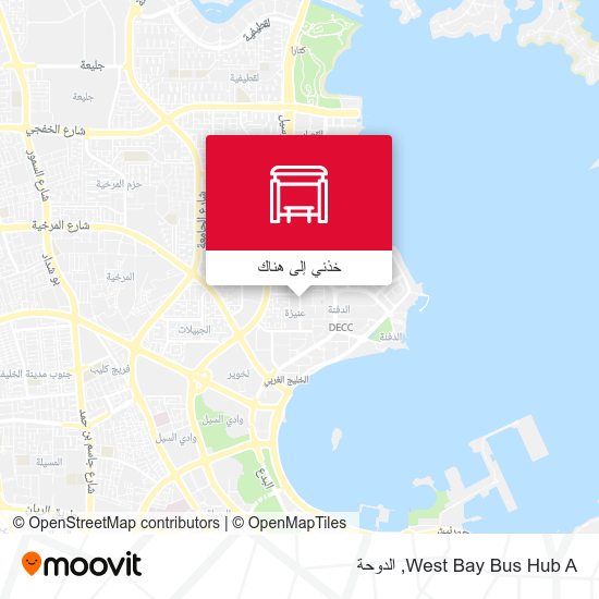 خريطة West Bay Bus Hub A