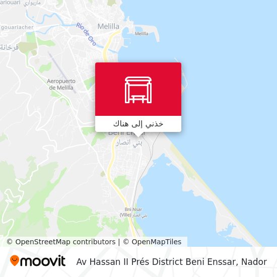 خريطة Av Hassan II Prés District Beni Enssar
