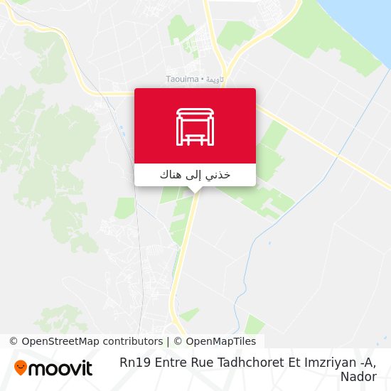 خريطة Rn19 Entre Rue Tadhchoret Et Imzriyan -A