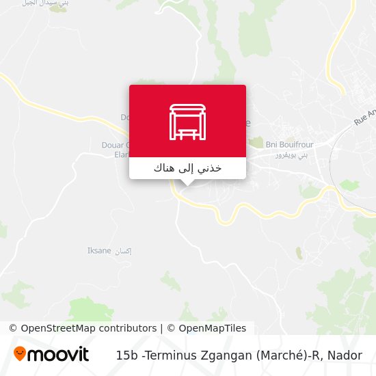 خريطة 15b -Terminus Zgangan (Marché)-R