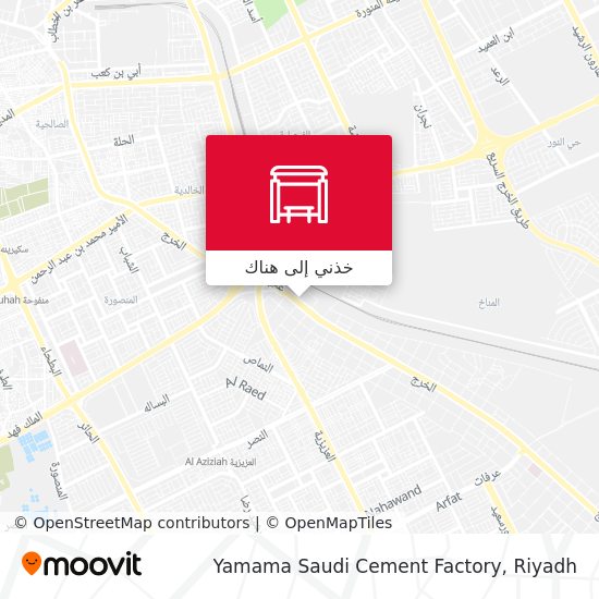 خريطة Yamama Saudi Cement Factory