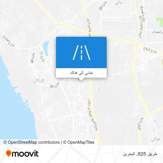 خريطة طريق 825