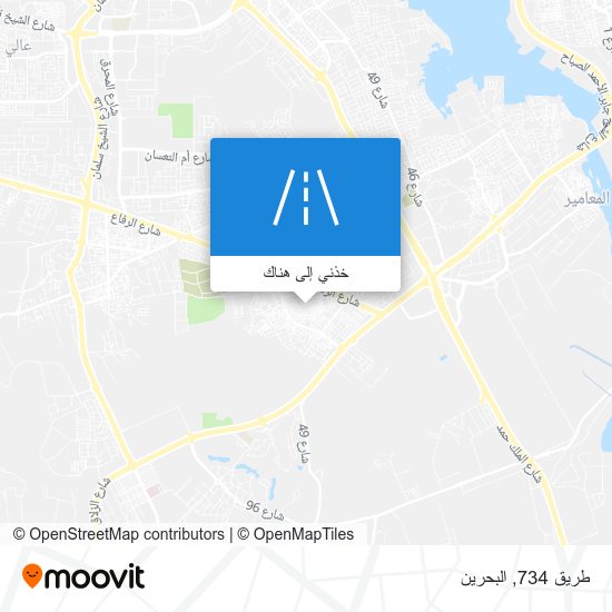 خريطة طريق 734
