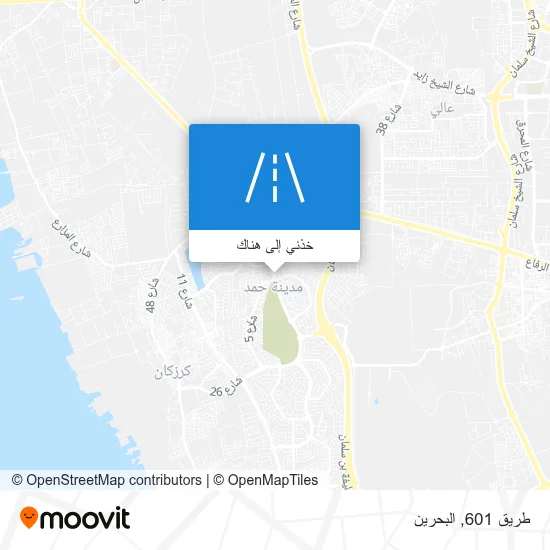 خريطة طريق 601