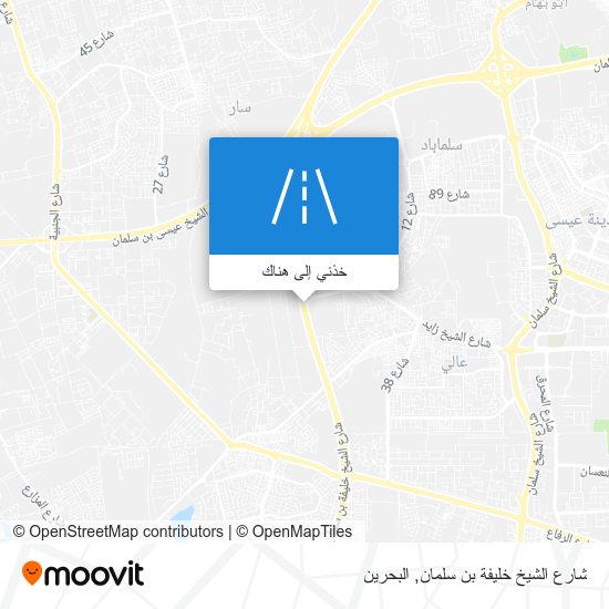 خريطة شارع الشيخ خليفة بن سلمان
