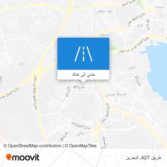 خريطة طريق 427
