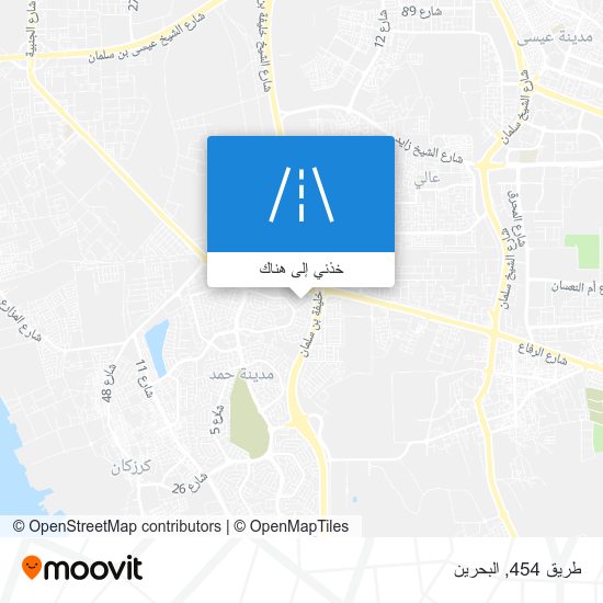 خريطة طريق 454