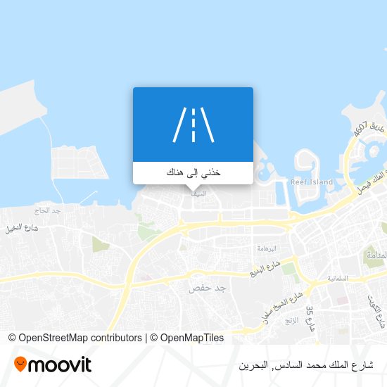 خريطة شارع الملك محمد السادس