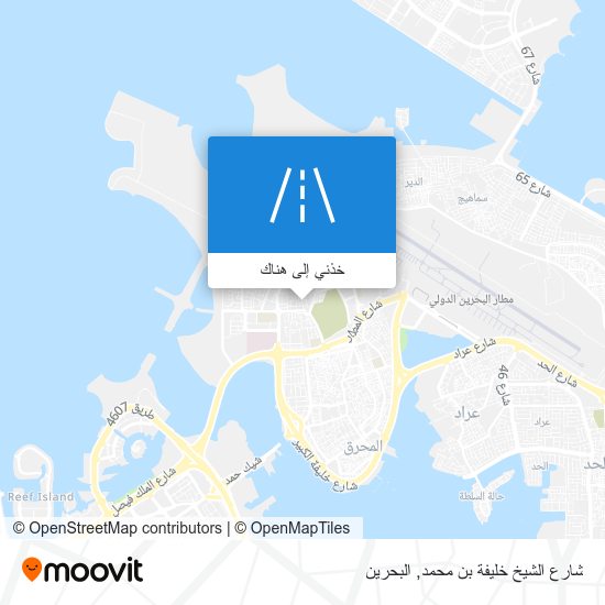 خريطة شارع الشيخ خليفة بن محمد