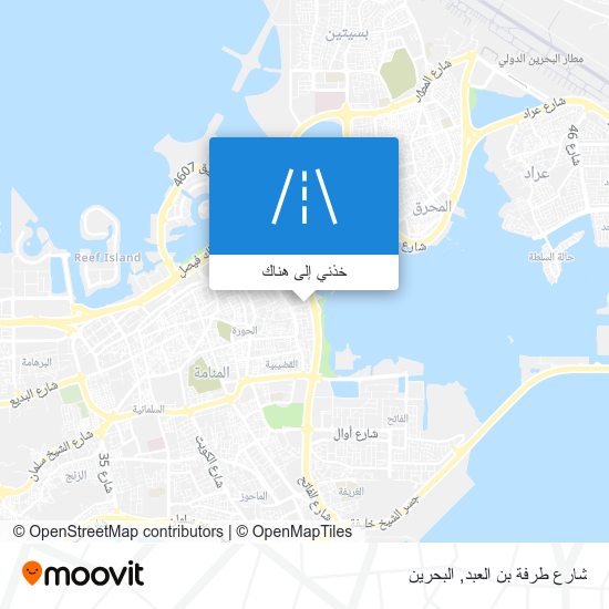 خريطة شارع طرفة بن العبد