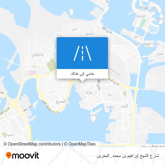 خريطة شارع الشيخ إبراهيم بن محمد