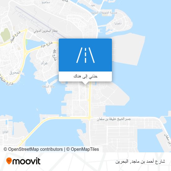 خريطة شارع أحمد بن ماجد