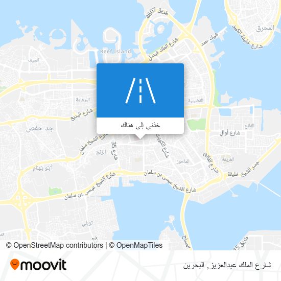 خريطة شارع الملك عبدالعزيز
