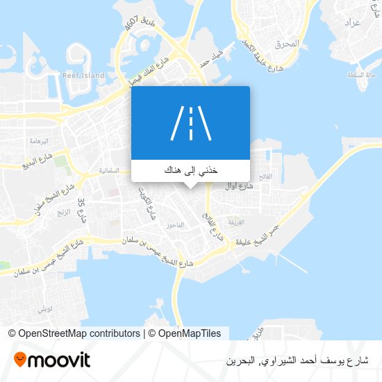 خريطة شارع يوسف أحمد الشيراوي
