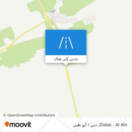 خريطة Dubai - Al Ain