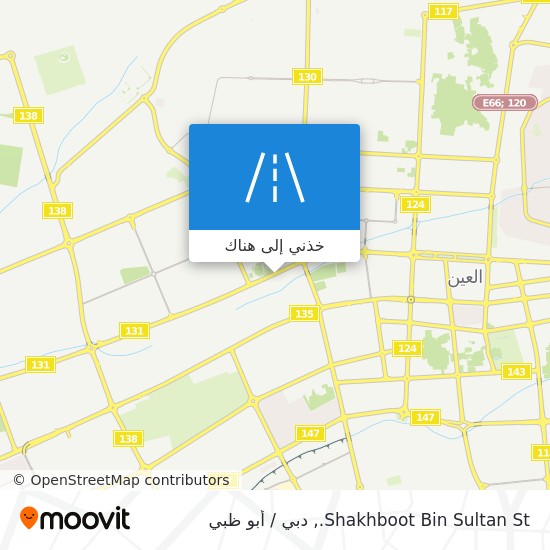 خريطة Shakhboot Bin Sultan St.