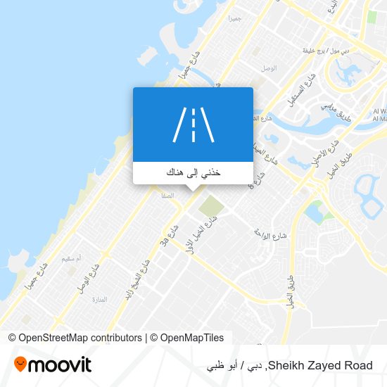 خريطة Sheikh Zayed Road