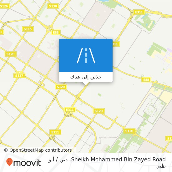 خريطة Sheikh Mohammed Bin Zayed Road