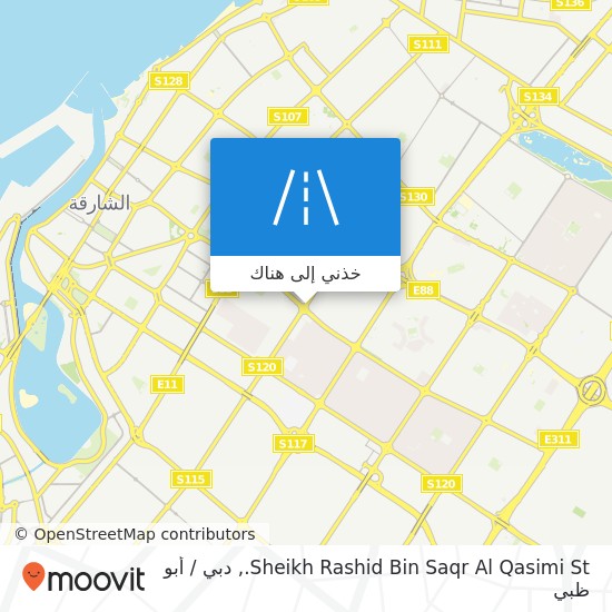 خريطة Sheikh Rashid Bin Saqr Al Qasimi St.