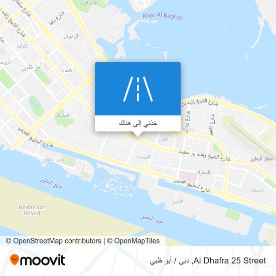 خريطة Al Dhafra 25 Street