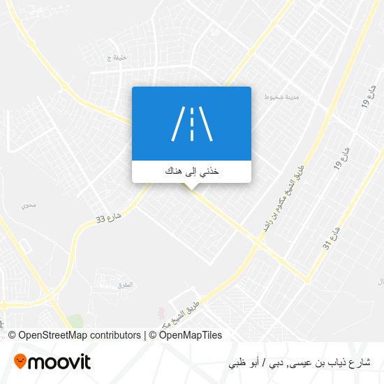 خريطة شارع ذياب بن عيسى