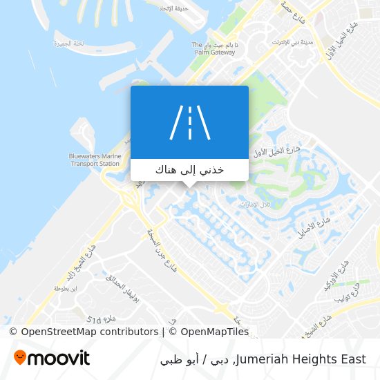 خريطة Jumeriah Heights East
