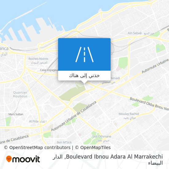 خريطة Boulevard Ibnou Adara Al Marrakechi
